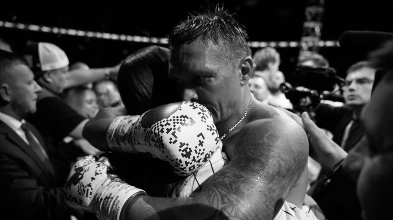 Usyk addressed his wife with touching words